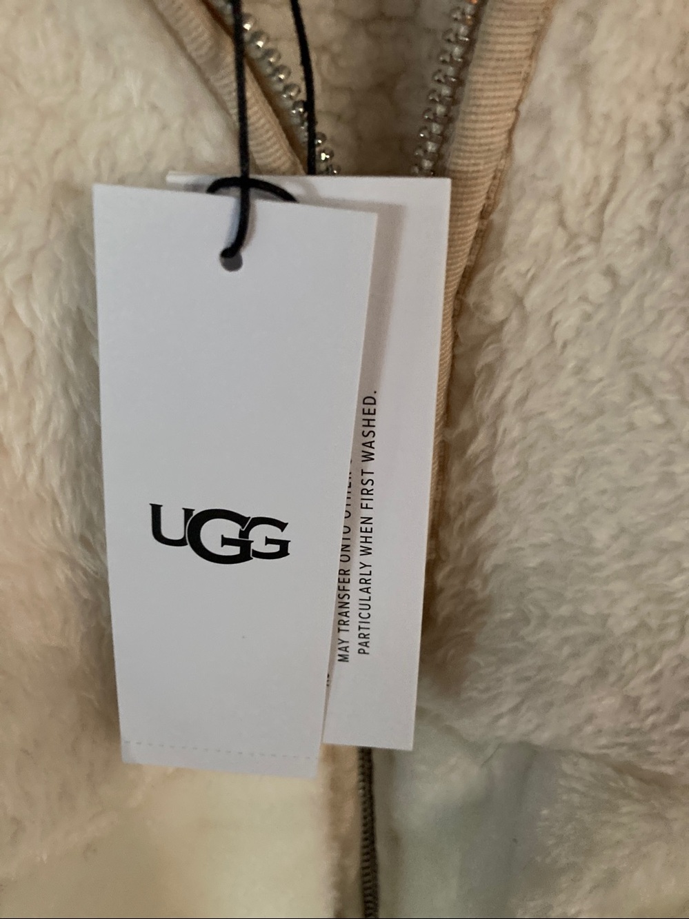 UGG Cream Sherpa Zip Jacket - Picture 10 of 10